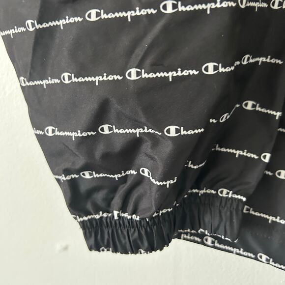 Champion Men's Packable Wind Breaker Quarter Zip Hooded Rain Jacket L Large - Picture 3 of 8